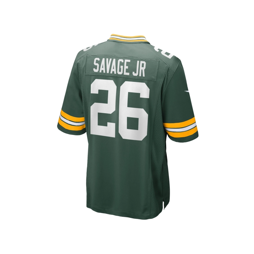 Mens Green Bay Packers Darnell Savage Jr. Green Game Team Jersey