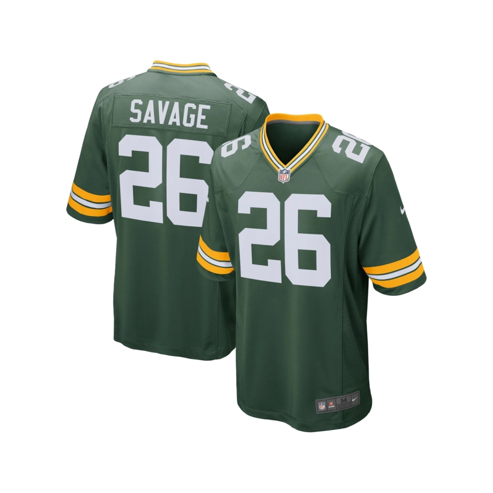 Mens Green Bay Packers Darnell Savage Green Game Jersey