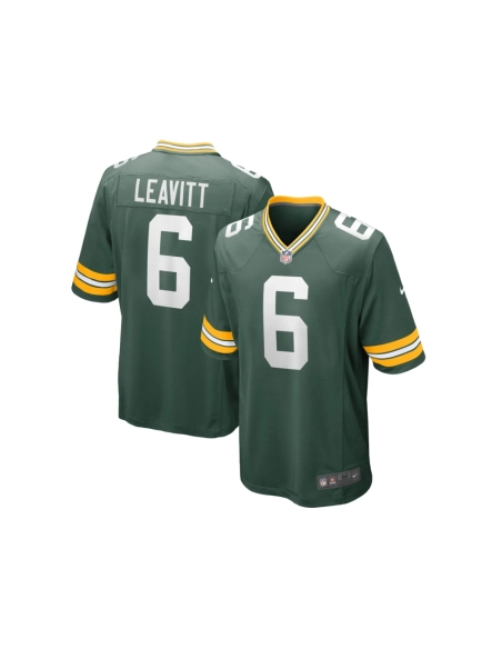 Mens Green Bay Packers Dallin Leavitt Green Game Player Jersey