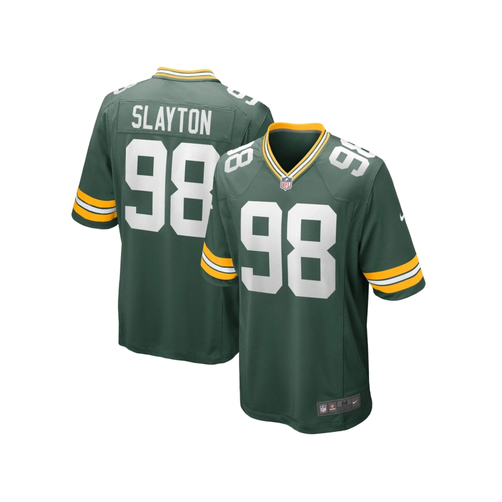 Mens Green Bay Packers Chris Slayton Green Game Player Jersey