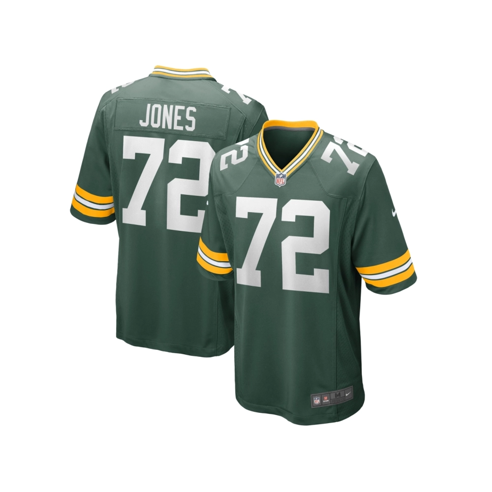 Mens Green Bay Packers Caleb Jones Green Game Player Jersey