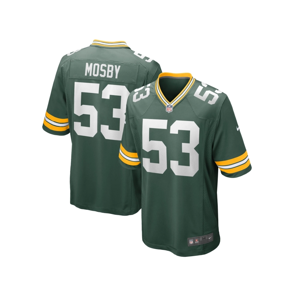 Mens Green Bay Packers Arron Mosby Green Team Game Jersey