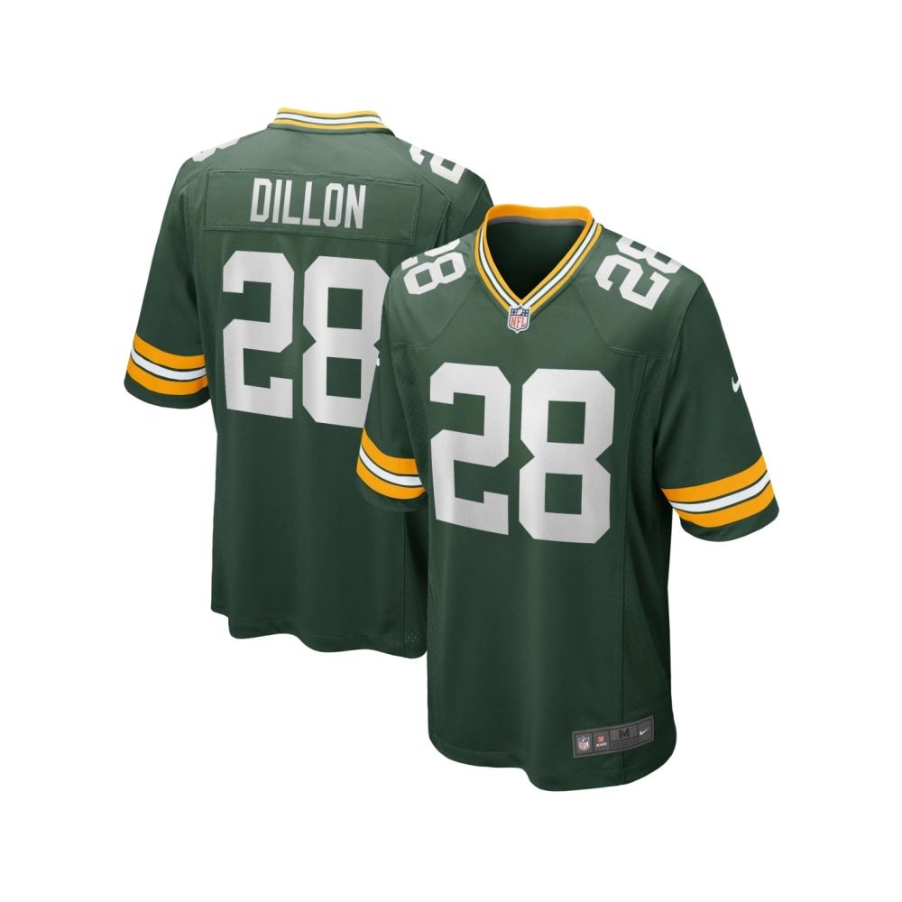 Mens Green Bay Packers AJ Dillon Green Game Player Jersey