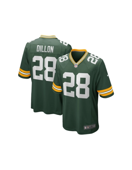 Mens Green Bay Packers AJ Dillon Green Game Player Jersey