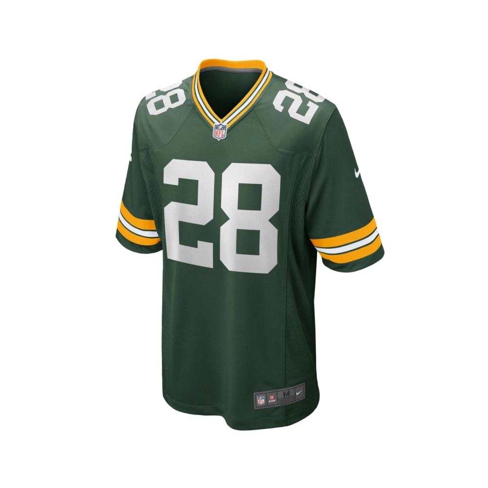 Mens Green Bay Packers AJ Dillon Green Game Player Jersey