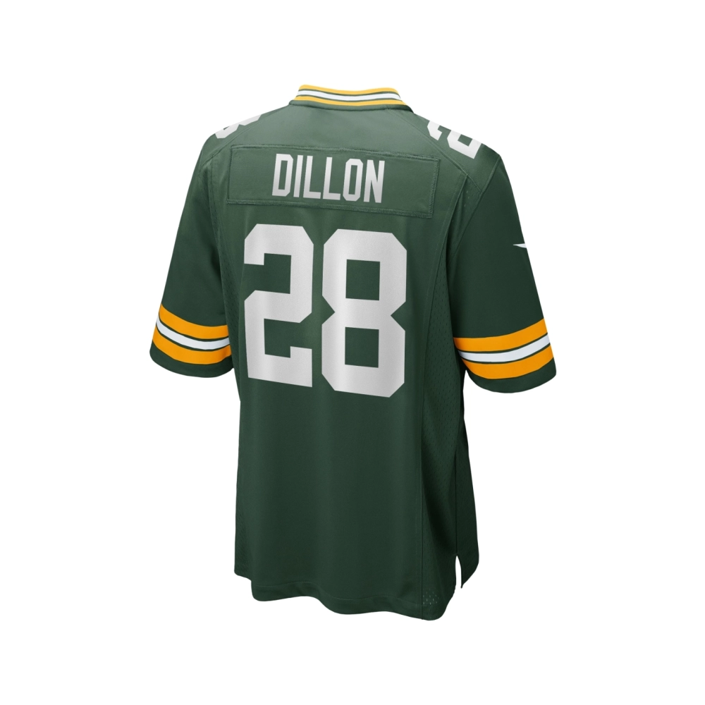 Mens Green Bay Packers AJ Dillon Green Game Player Jersey