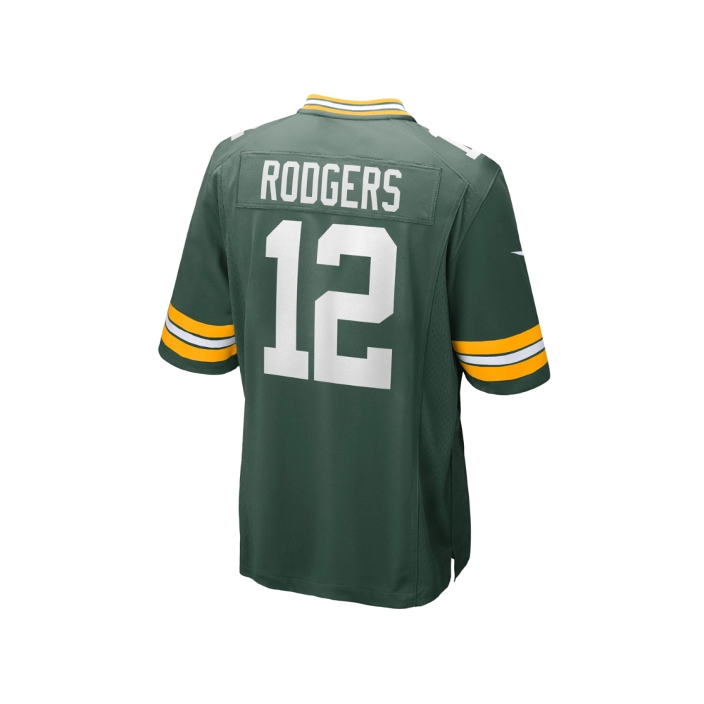 Mens Green Bay Packers Aaron Rodgers Green Game Team Jersey