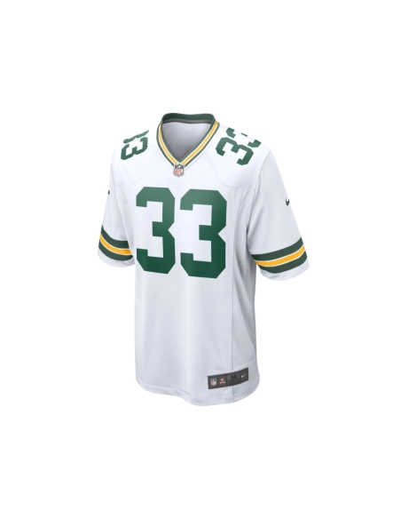 Mens Green Bay Packers Aaron Jones White Game Player Jersey