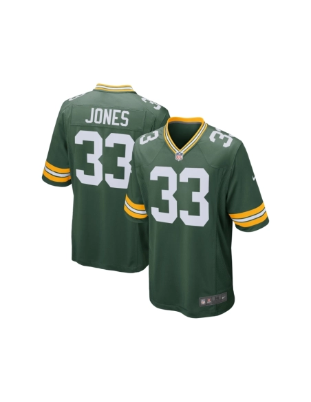 Mens Green Bay Packers Aaron Jones Green Game Jersey