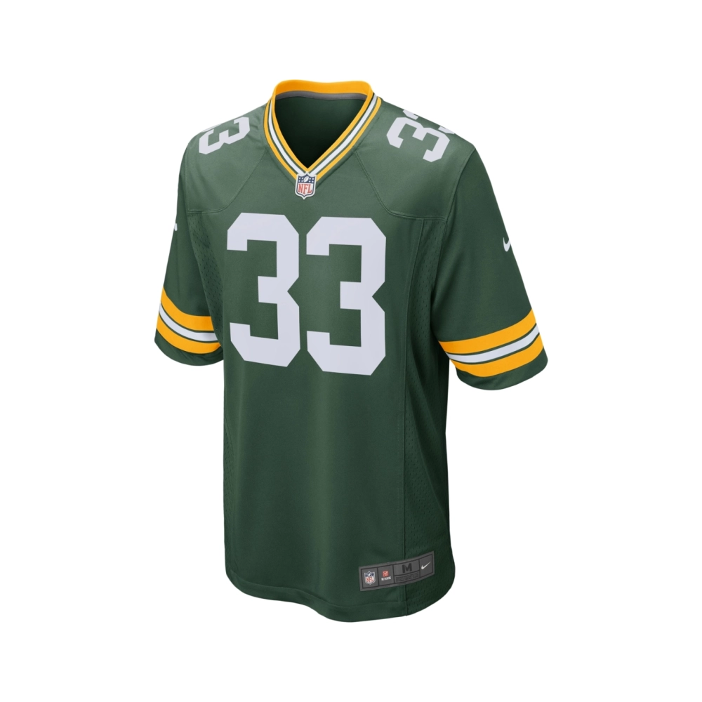 Mens Green Bay Packers Aaron Jones Green Game Jersey