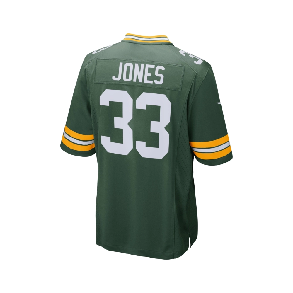 Mens Green Bay Packers Aaron Jones Green Game Jersey