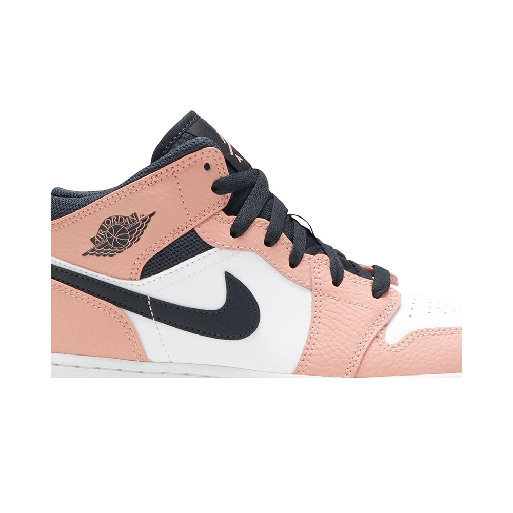 AIR JORDAN 1 MID GS PINK QUARTZ 555112 603,AIR JORDAN 1 MID,Air Jordan