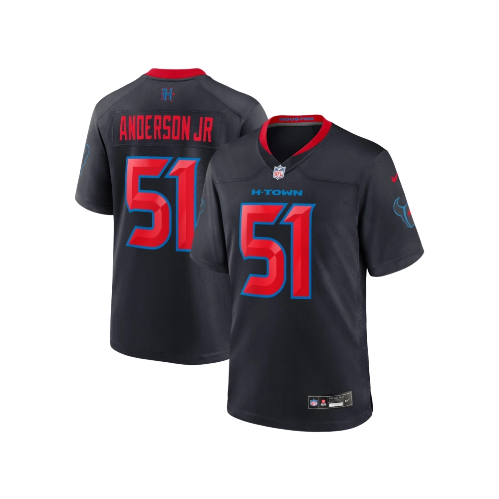 Mens Houston Texans Will Anderson Jr. Navy 2nd Alternate Game Jersey