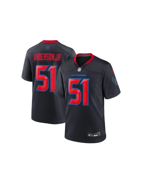 Mens Houston Texans Will Anderson Jr. Navy 2nd Alternate Game Jersey