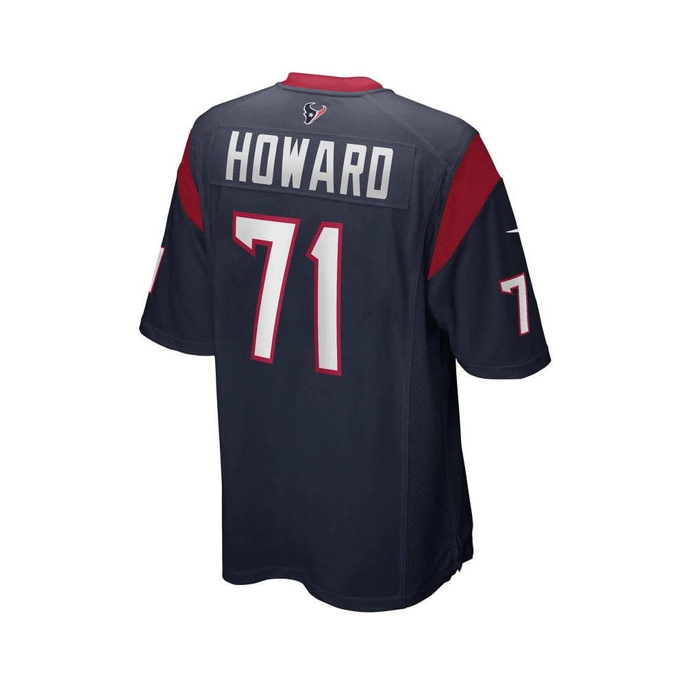 Mens Houston Texans Tytus Howard Navy Game Jersey