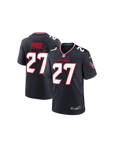 Mens Houston Texans Troy Pride Navy Team Game Jersey