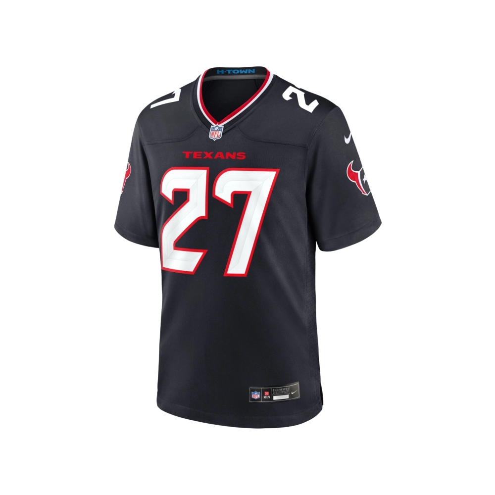 Mens Houston Texans Troy Pride Navy Team Game Jersey