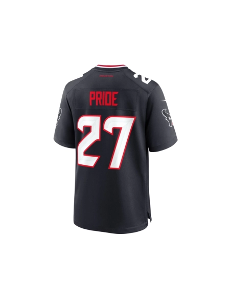 Mens Houston Texans Troy Pride Navy Team Game Jersey