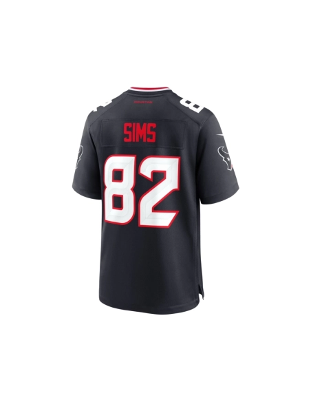 Mens Houston Texans Steven Sims Navy Team Game Jersey