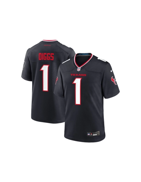 Mens Houston Texans Stefon Diggs Navy Game Jersey