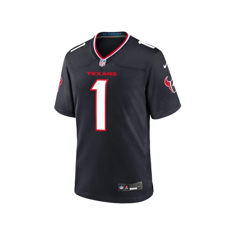 Mens Houston Texans Stefon Diggs Navy Game Jersey