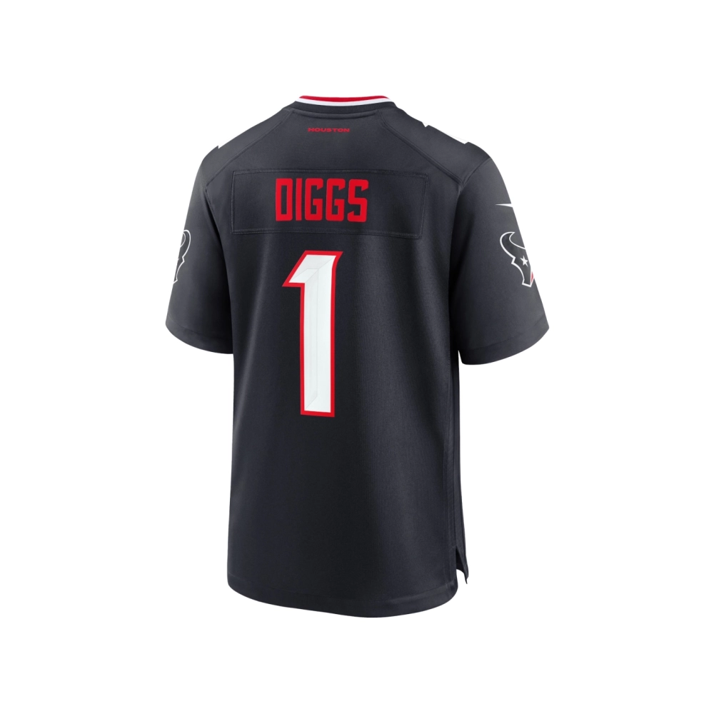 Mens Houston Texans Stefon Diggs Navy Game Jersey
