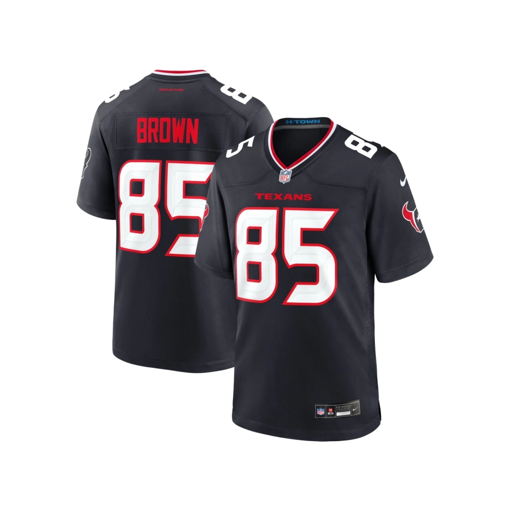 Mens Houston Texans Noah Brown Navy Team Game Jersey