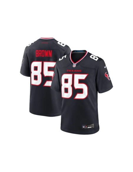 Mens Houston Texans Noah Brown Navy Team Game Jersey