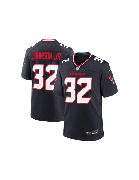 Mens Houston Texans Lonnie Johnson Jr. Navy Team Game Jersey