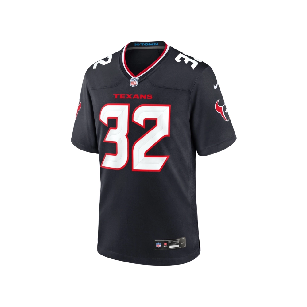 Mens Houston Texans Lonnie Johnson Jr. Navy Team Game Jersey
