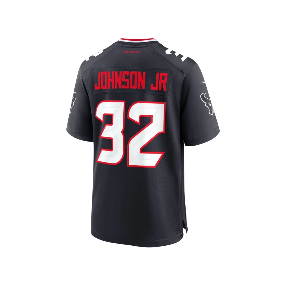 Mens Houston Texans Lonnie Johnson Jr. Navy Team Game Jersey