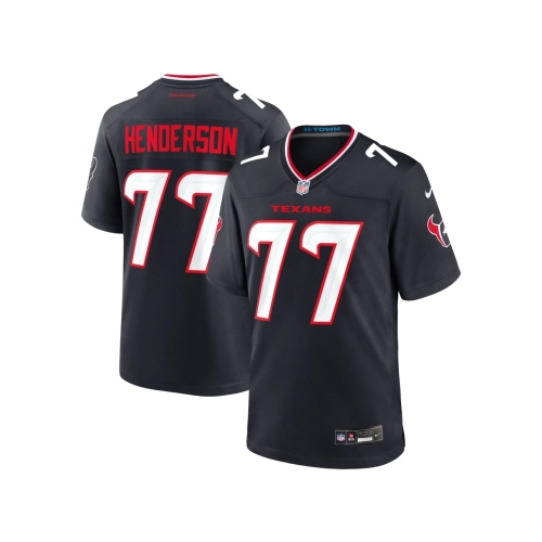 Mens Houston Texans LaDarius Henderson Navy Game Jersey
