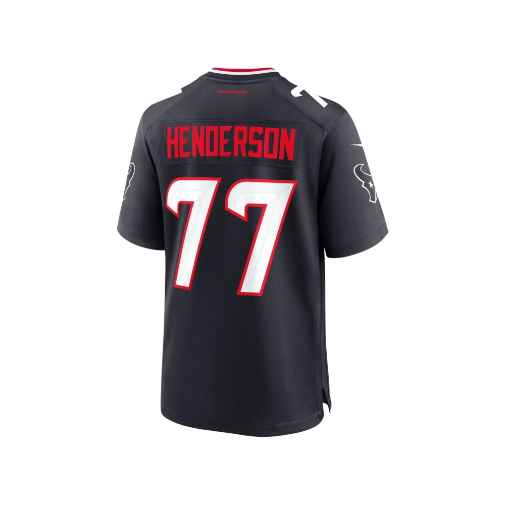 Mens Houston Texans LaDarius Henderson Navy Game Jersey