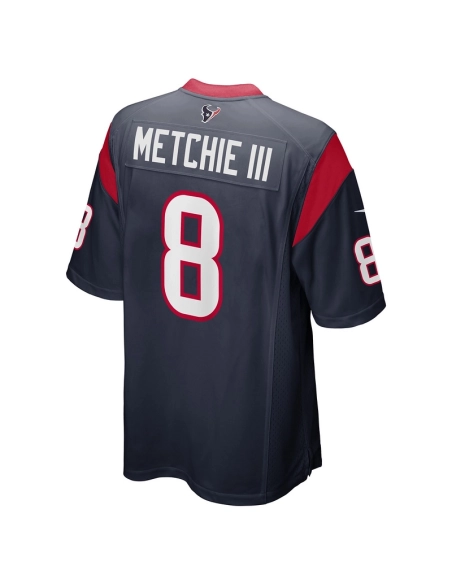 Mens Houston Texans John Metchie III Navy Game Player Jersey