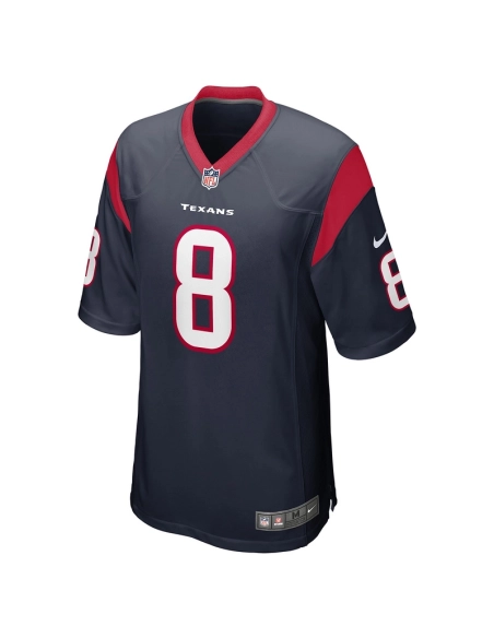 Mens Houston Texans John Metchie III Navy Game Player Jersey