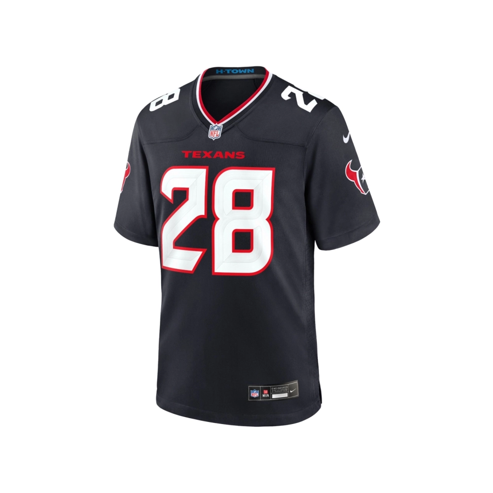 Mens Houston Texans Joe Mixon Navy Game Jersey