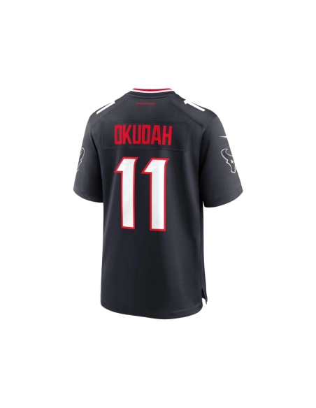 Mens Houston Texans Jeff Okudah Navy Team Game Jersey