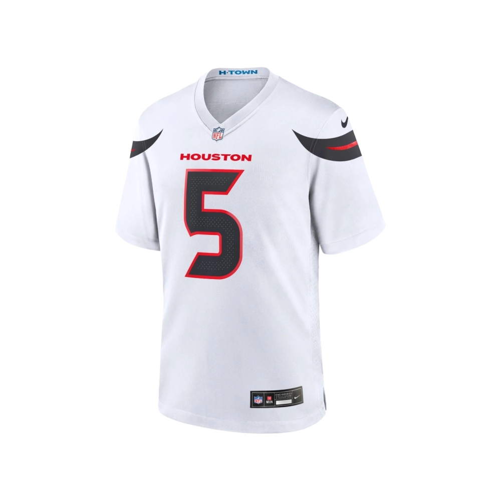 Mens Houston Texans Jalen Pitre White Game Jersey