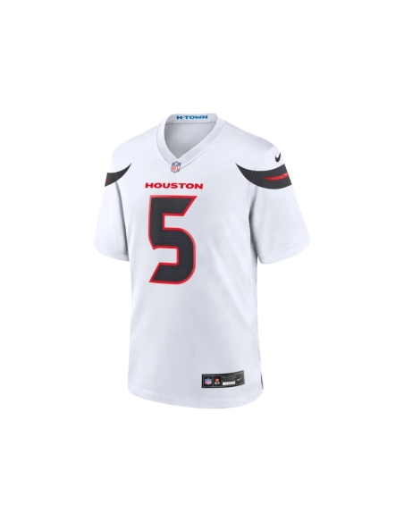 Mens Houston Texans Jalen Pitre White Game Jersey