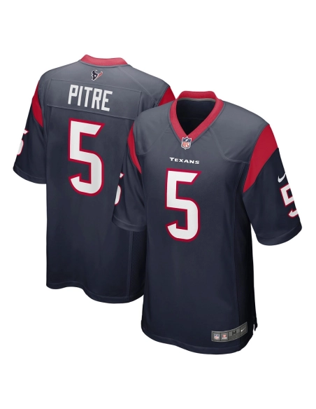 Mens Houston Texans Jalen Pitre Navy Game Player Jersey