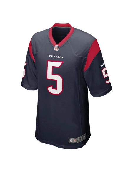 Mens Houston Texans Jalen Pitre Navy Game Player Jersey