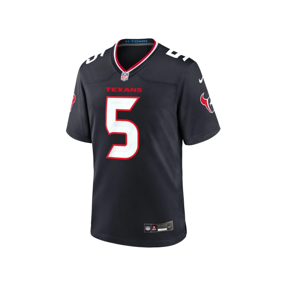 Mens Houston Texans Jalen Pitre Navy Game Jersey