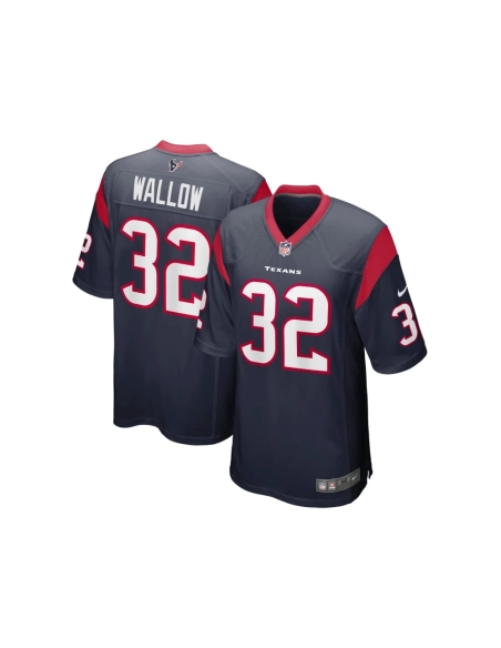 Mens Houston Texans Garret Wallow Navy Game Jersey