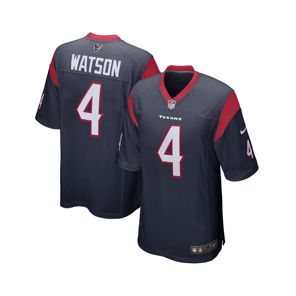 Mens Houston Texans Deshaun Watson Navy Game Jersey