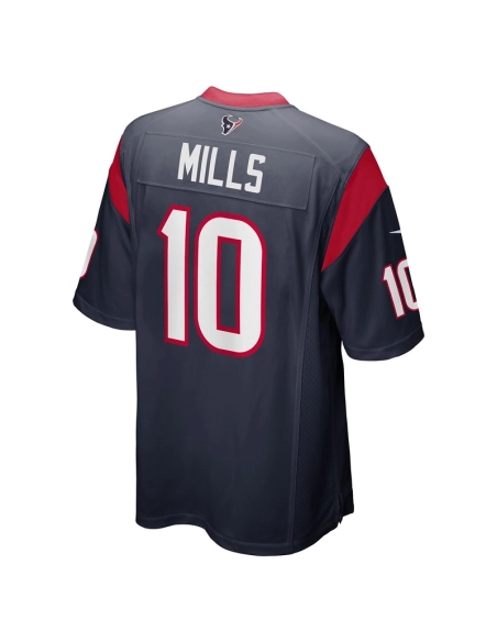 Mens Houston Texans Davis Mills Navy Game Jersey