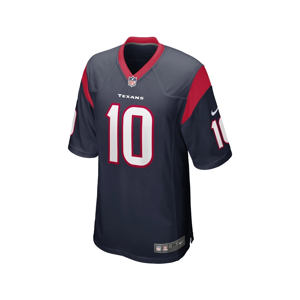 Mens Houston Texans Davis Mills Navy Game Jersey