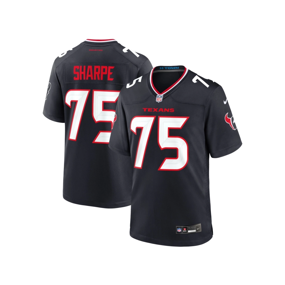 Mens Houston Texans David Sharpe Navy Team Game Jersey