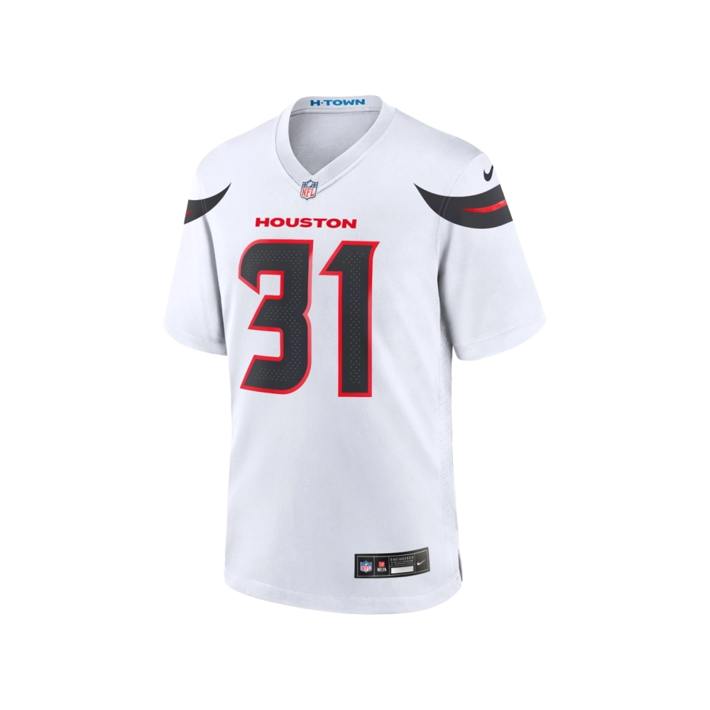 Mens Houston Texans Dameon Pierce White Game Jersey