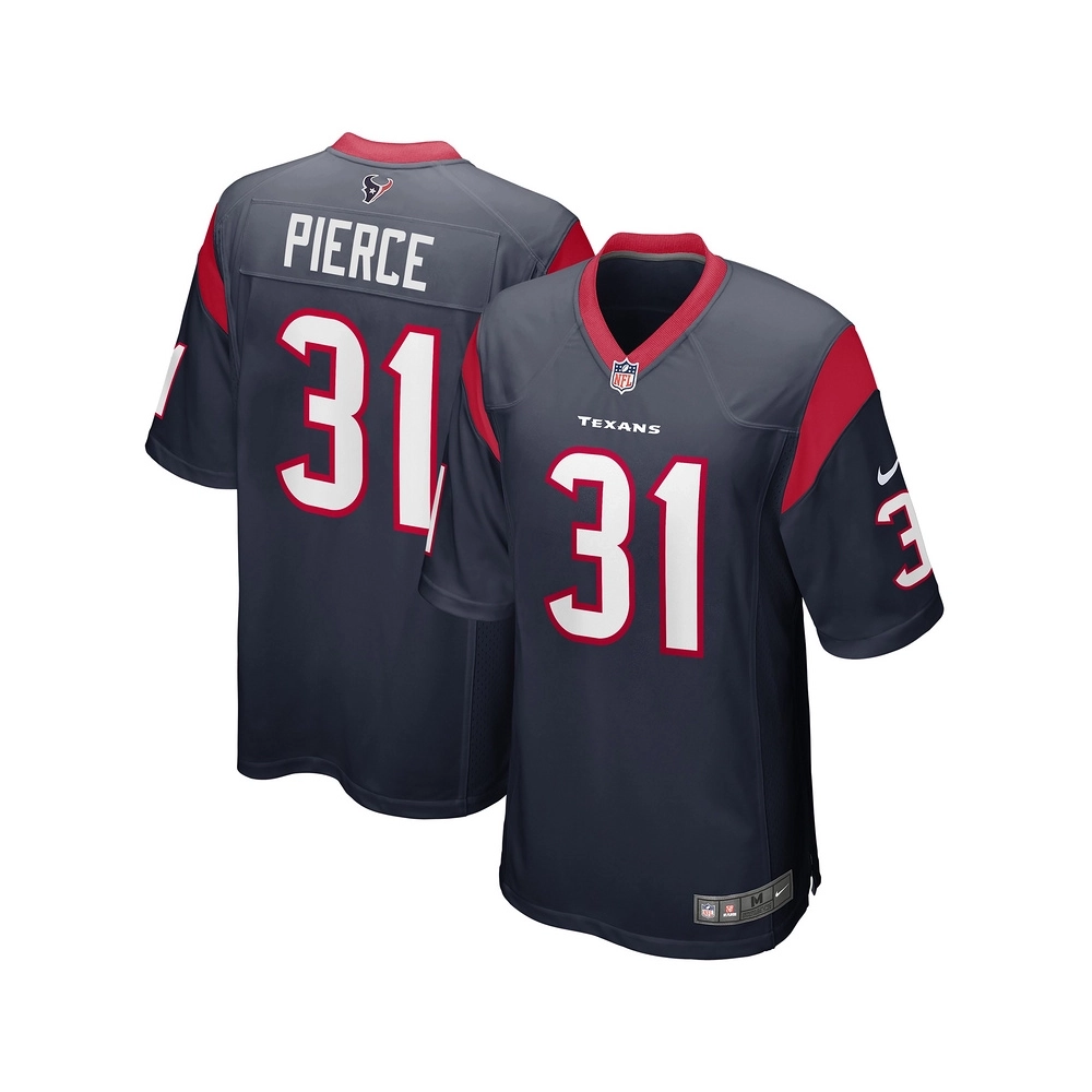 Mens Houston Texans Dameon Pierce Navy Game Player Jersey