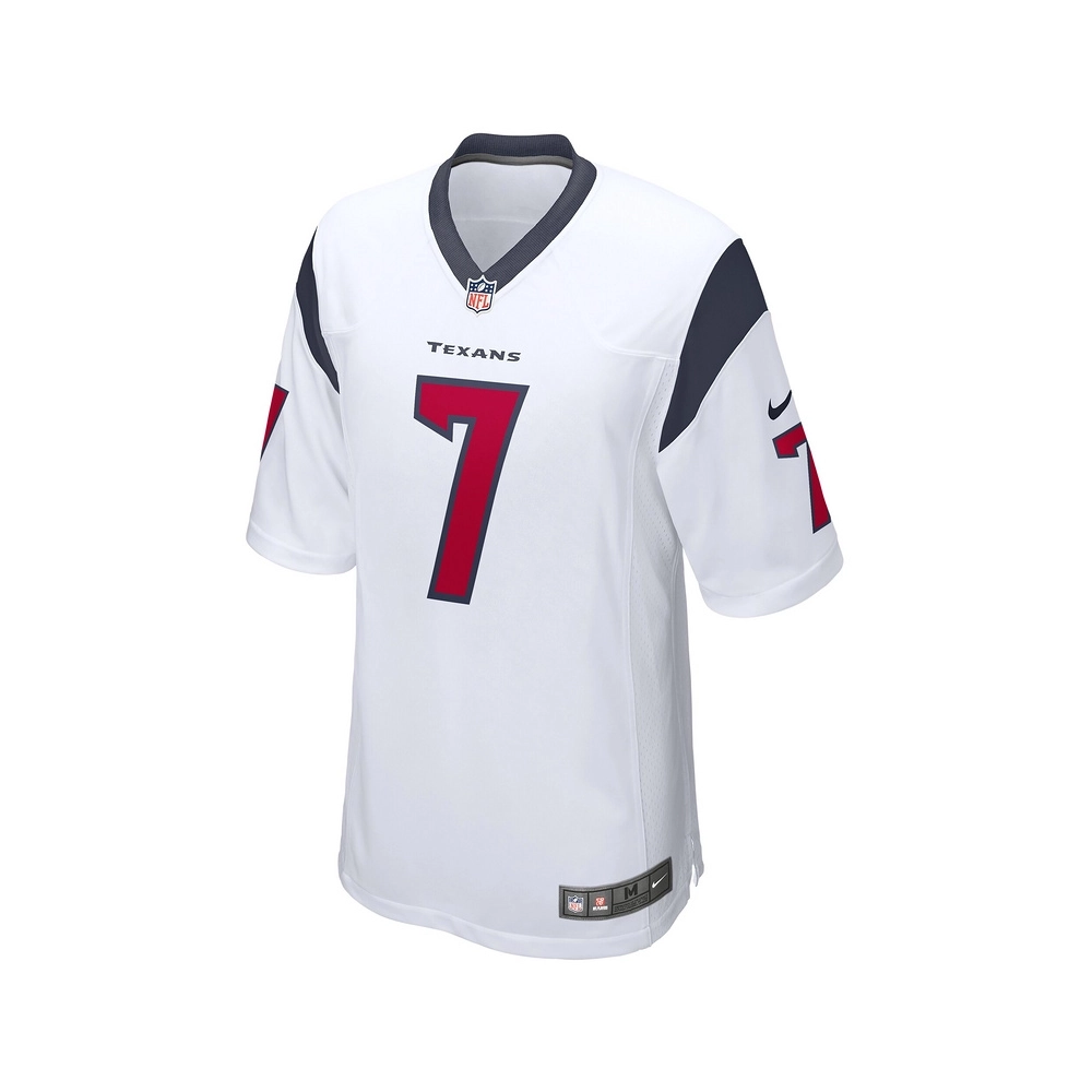 Mens Houston Texans CJ Stroud White 2023 NFL Draft First Round Pick Game Jersey